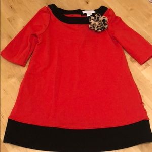 Janie and Jackie Red Leopard Swing Dress